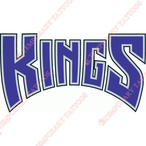 Sacramento Kings Customize Temporary Tattoos Stickers NO.1182